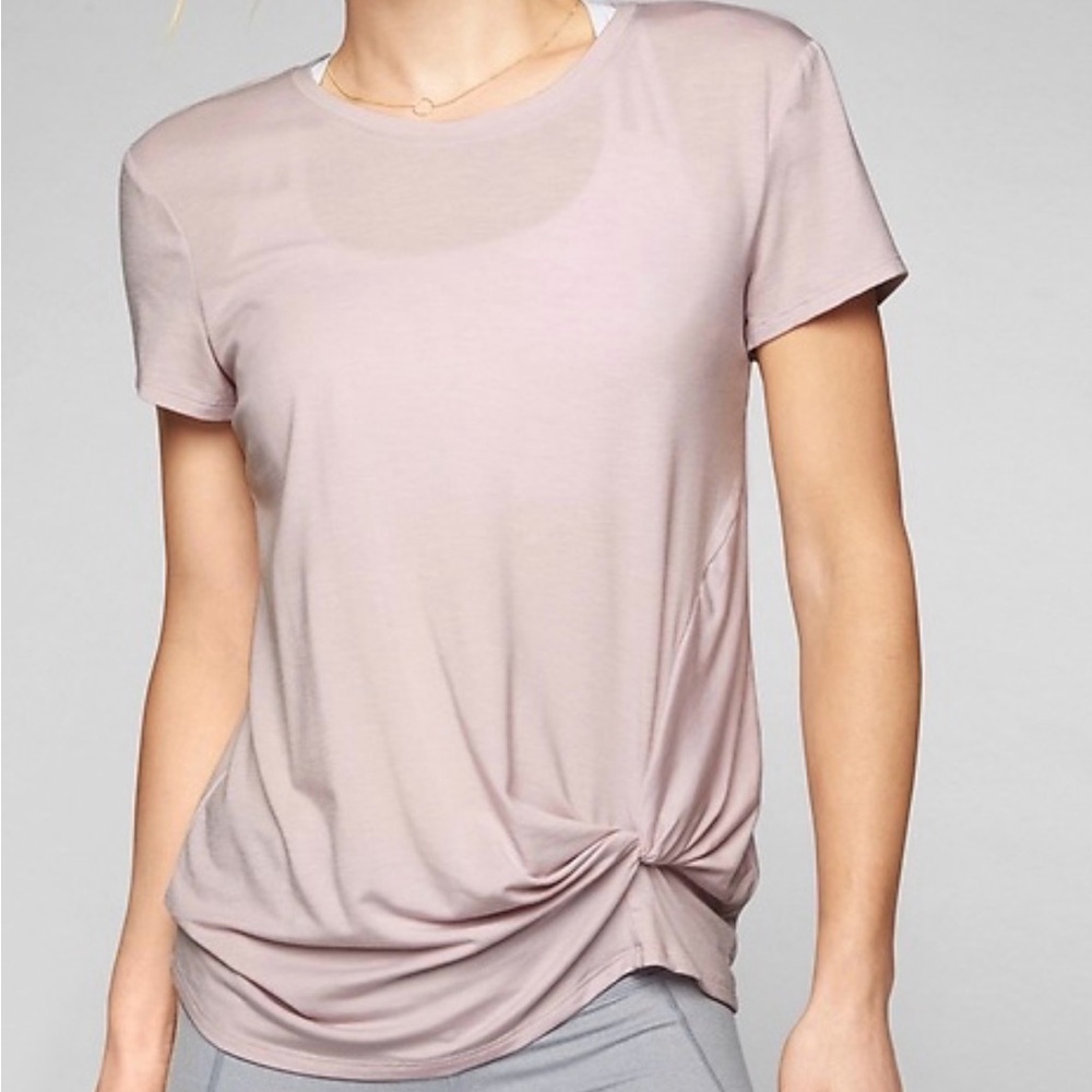 Athleta Ultimate Side Knot Tee - White